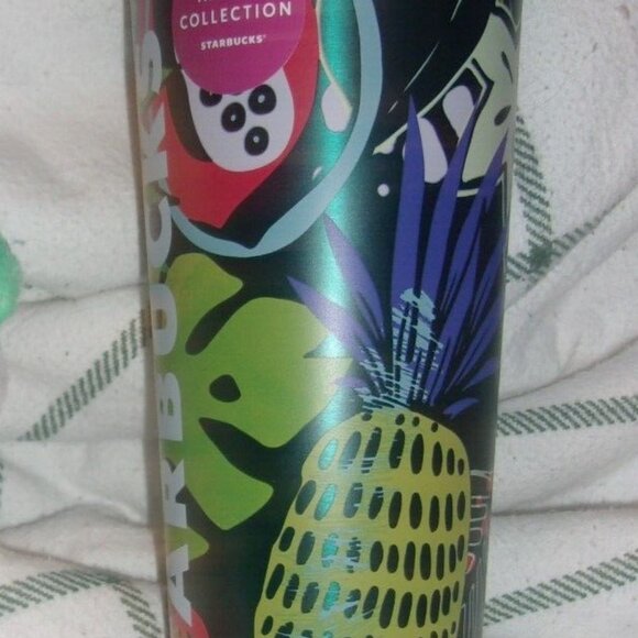 COPY - Starbucks Hawaii Collection Palm Leaf Tropical Fruit 24oz Stainless Stee… - Picture 6 of 6